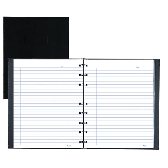 Cuaderno de composición Blueline Notepro negro 9,25 x 7,25 pulgadas 192 páginas a rayas (A9C.81)