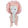 thumbnail image 1 of Silk Bonnet Satin Bonnet For Sleeping Bonnet With Tie Band Night Cap, 1 of 4