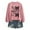 Pink, variant on Women's Casual Football Mom Sweatshirt, Long Sleeve Pullover Top, Cozy Fall Winter Fashion