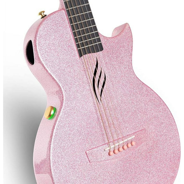 Enya NOVA Go SP1 Carbon Fiber Acoustic Electric Guitar, 35 Inch Travel Kit (Sparkling Pink) - Walmart.com Enya NOVA Go SP1 Carbon Fiber Acoustic Electric Guitar, 35 Inch Travel Kit (Sparkling Pink) - Walmart.com