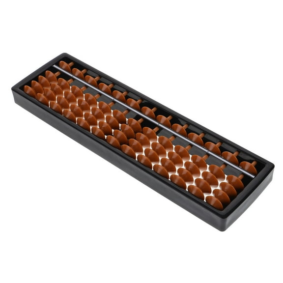 HAMPPLIES Abacus Kit 15-Column Learning Abacus Brown for Brain Development 1Pcs