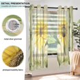 thumbnail image 5 of Sunflower Bamboo Blackout Curtains Thermal Insulation 63 inch Grommet for Bedroom Living Room Bathroom Kitchen Windows 2 Pack, 5 of 6
