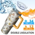 thumbnail image 2 of Funky Mushroom Art Large 40oz Tumbler Double Wall Stainless Steel Thermal Insulated With Handle Leak-Proof Lid No Spill Gift for Men & Women, 2 of 5