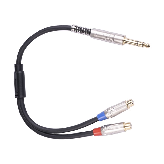 kurtrusly RCA Cables Wear-resistant Adapter Headphone Splitter Video Camera Accessories Converter Sound Console Studio Equipment