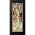 thumbnail image 2 of Mucha, Alphonse 8x14 Black Modern Framed Museum Art Print Titled - Sarah Bernhardt, 2 of 5