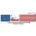 thumbnail image 3 of Chmadoxn 4th of July Table Runner, Independence Day Table Runner Dresser Scarves, July 4th Non-Slip Rectangle Burlap Decor for Home Stars Red and White Check Plaid Tablecloth, 3 of 6