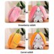 thumbnail image 4 of Double-Sided Rabbit Plush Pillow Toy with Carrot & Strawberry Design, Soft Stuffed Animal Doll for Kids, 4 of 5