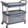 thumbnail image 1 of Rubbermaid Commercial Products 4094GRA Instrument Cart With Lockable Doors & Sliding Drawers, Gray, 1 of 3