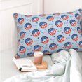 thumbnail image 4 of Balery Donut with the USA Fag Funda de Cojín Estampada, Regalos para Mujeres, Regalos de Amor para Ella, Regalos para Novia o Esposa, Funda de Almohada-14"x20", 4 of 6