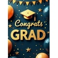 thumbnail image 4 of Graduation Congrats Grad Banner Backdrop Party Decoration Photo Booth Props Celebration Background Event Supplies Stars Ribbons School Ceremony Decor, 4 of 4