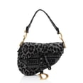 thumbnail image 1 of Pre-Owned Dior Leopard Canvas Medium Saddle Bag, 1 of 11