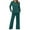Green, variant on RYRJJ Women's 2 Piece Lounge Sets Casual Travel Outfits Fashion Pullover Sweatshirt Tops and Wide Leg Sweatpants Set Tracksuit Cozy Sweatsuits(Coffee,L)