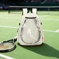 thumbnail image 1 of Bolsa de tenis,Mochila de tenis resistente al agua para mujer y hombre,Bolsa para raqueta de bádminton,bolsa para raqueta de tenis,bolsa para pickleball,Bolsa para raqueta de tenis,bolsa Blanco, 1 of 8