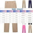 thumbnail image 5 of vdgthytj Boys Dress Pants Kids Elastic Waist Straight Leg School Uniform Pants Casual Trousers with Pockets 5-14 Years, 5 of 5