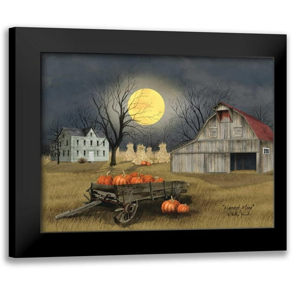 Jacobs, Billy 14x12 Black Modern Framed Museum Art Print Titled - Harvest Moon