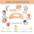 thumbnail image 7 of Wood Therapy Massage Tool, Lymphatic Drainage, 2 in 1 Maderoterapia Kit, Wooden Massage Roller, Gua Sha Kits Lymphatic Drainage Massager Tool for Body Shaping Muscle Pain Relief, 7 of 7