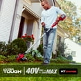 Hyper Tough 40V MAX Cordless 13Inch String Trimmer & Wheeled Edger
