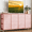 Pink, variant on 14 Drawer Dresser Dresser with Power Outlets,63" Long TV Stand for 65 70 75 Inch TV,Fabric Chest of Drawers for Closet, Living Room, Entryway
