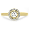 thumbnail image 2 of Dazzlingrock Collection 0.50 Carat (ctw) 14K Round Diamond Ladies Bridal Halo Engagement Ring 1/2 CT, Yellow Gold, Size 8.5, 2 of 4