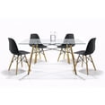 thumbnail image 1 of Set de 4 Sillas y Comedor Mundo In  Sillas JM-1618 Oslo Negro y Comedor Rectangular, 1 of 9
