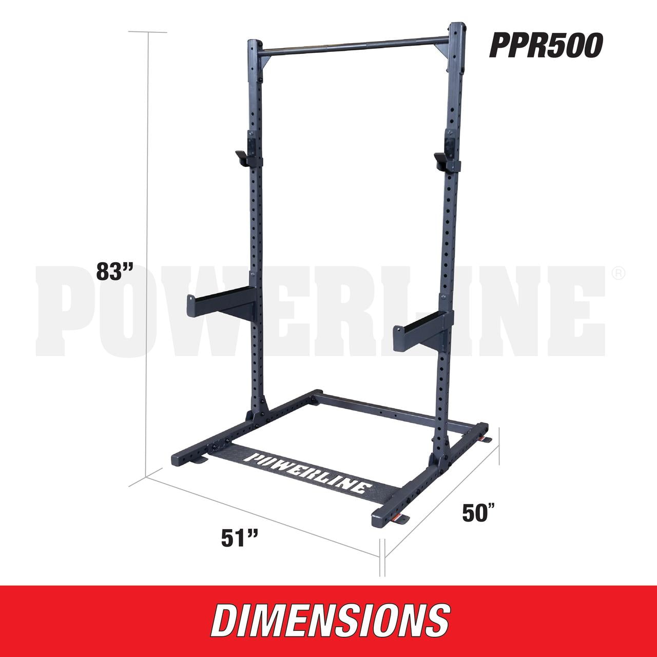 Powerline by Body-Solid PPR500 - Half Rack (New)