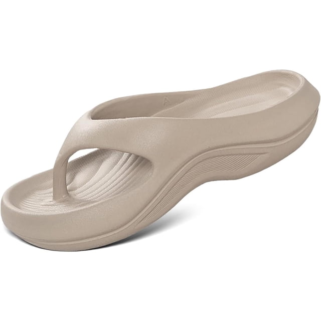 Pillow Slides Flip Flops for Women Plantar Fasciitis, Pillow Arch Support Flip Flops, Non-slip Orthopedic Platform Slippers