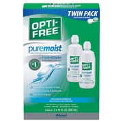 OPTI-FREE Pure Moist Multi-Purpose Disinfecting Solution 10 oz (Pack of 2)