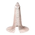 thumbnail image 2 of Gunia Hooded Cloak For Women Adult Lace Cape Cosplay Halloween Role Play Dress Up Outfits Stage Performance Holiday Party Wear,Khaki, 2 of 4