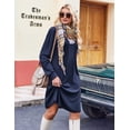 thumbnail image 6 of Zeagoo Fall A Line Dress for Women Long Sleeve Casual Printed Dresses V Neck Tunic Boho Dress, 6 of 6