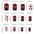 thumbnail image 6 of Valentine’s Day Press On Nails Short Glossy Acrylic Fake Nails with Heart Design, Valentines Day Nails Set Press-ons, Artificial False Nails with Jelly Adhesive Glue for Women Nail Art 24PCS, 6 of 7