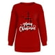 thumbnail image 4 of ICHUANYI Liquidación Navidad Moda Mujer Casual Manga Larga Impreso Señoras Sudaderas Tops ICHUANYI WER202308246970, 4 of 7