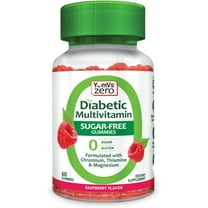 YUM-V'S Sugar Free Gummies Natural Raspberry Flavor Multivitamin Chewables, 60 Count