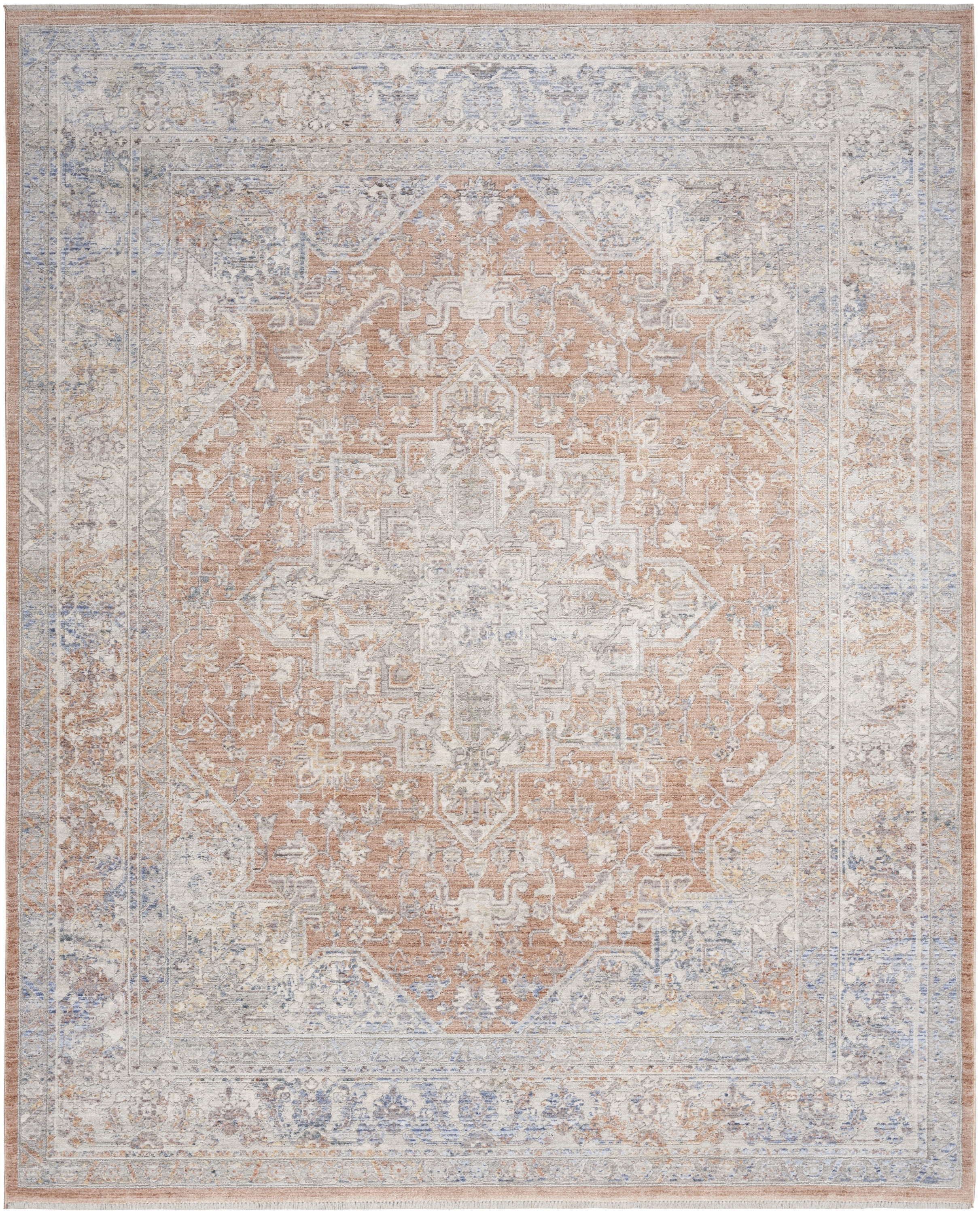 Nourison Timeless Classics Persian Blue Multicolor 8'6" x 11'4" Area Rug (9x11)