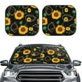 thumbnail image 2 of Balery 2 Piece Flower (2) Car Windshield Sun Shade|Foldable Front Windshield Shade for Car Front Window for Most Sedans SUV Truck-Medium, 2 of 7