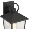thumbnail image 2 of John Timberland Westmont 13 3/4" High Modern Outdoor Wall Light Fixture Mount Porch House Set of 2 Sand Black Aluminum Glass Shade, 2 of 9