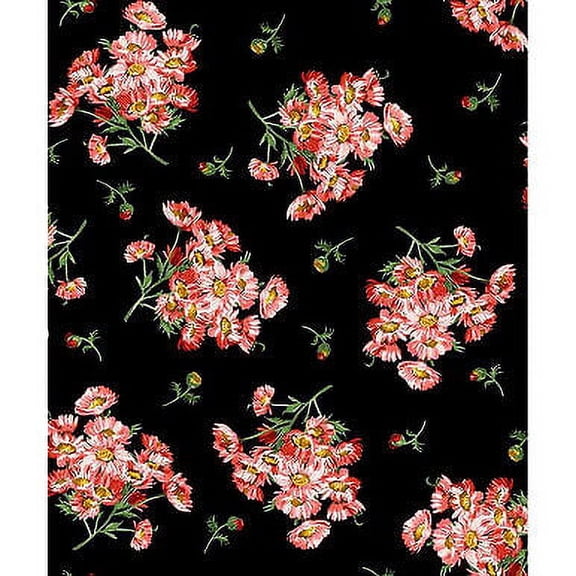 Prose Daisy Bouquets Cotton Fabric by Maywood Studio