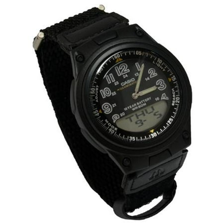 digital watch with velcro strap