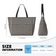 thumbnail image 4 of Fotbe Black and white houndstooth Bolsa de Viaje para Playa - Resistente al Agua, Bolsa Tote de Gran Capacidad y Ligera con 7 Bolsillos para Mujeres y Hombres, 4 of 7