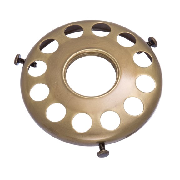 B&P Lamp® Antique Brass Finish 3 1/4 Inch UNO Shade Holder