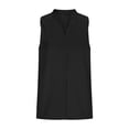 thumbnail image 4 of PNTUTB Women's Summer Fashion Solid Color V Neck Casual Loose Sleeveless Tank Top for Work or Leisure, 4 of 6