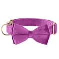 thumbnail image 1 of HLONK Durable Polyamide Adjustable Velvet Dog Collar - with Bowtie and Metal Buckle - Cute Solid Pattern for Small  Medium  and Large Dogs  Ideal Gift for Puppies, 1 of 7