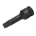 thumbnail image 3 of Uxcell T60 Torx Bit Socket 1/2" Drive 6 Point Torx Star Screwdriver Socket Adapter CR-MO Steel Impact Bit Sockets, 3 of 6