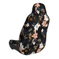 thumbnail image 2 of Fuzoiu Lilies Flowers Print Elastic Car Seat Covers, Seat Cover Protector,Universal Fit Interior Covers for Most Cars,Washable Seat Cover Non Slip for SUV,Sedan,Van, 2 of 5