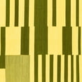 thumbnail image 1 of Ahgly Company Indoor Square Abstract Yellow Modern Area Rugs, 7' Square, 1 of 4