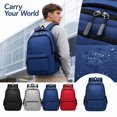 thumbnail image 4 of Casual Everyday Backpack, Black Backpack for School, Backpack with Water Bottle Pocket, Lightweight Backpack for Women Travel, Laptop Backpack for Women, Water Resistant 14X11X7, 4 of 8