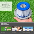 thumbnail image 5 of 2 unidades, cartucho de filtro compatible con todos los modelos inflables de jacuzzi y spa, filtro de piscina tipo VI compatible con cartuchos de filtros de jacuzzi, 5 of 5