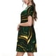 thumbnail image 2 of Disketp Green Marble para Vestido de Manga Corta para Mujeres, Vestidos de Verano para Mujeres, Casual y Holgado para la Playa, 2 of 6