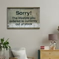 thumbnail image 3 of Banksy Sorry, The Lifestyle Wall Art Poster Scroll Canvas Painting Picture Living Room Decor Home 16x24inch(40x60cm), 3 of 6