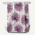 thumbnail image 1 of Simply Daisy 70" W x 73" H Spike and Stamp Floral Print Polyester Shower Curtain, Purple, 1 of 3