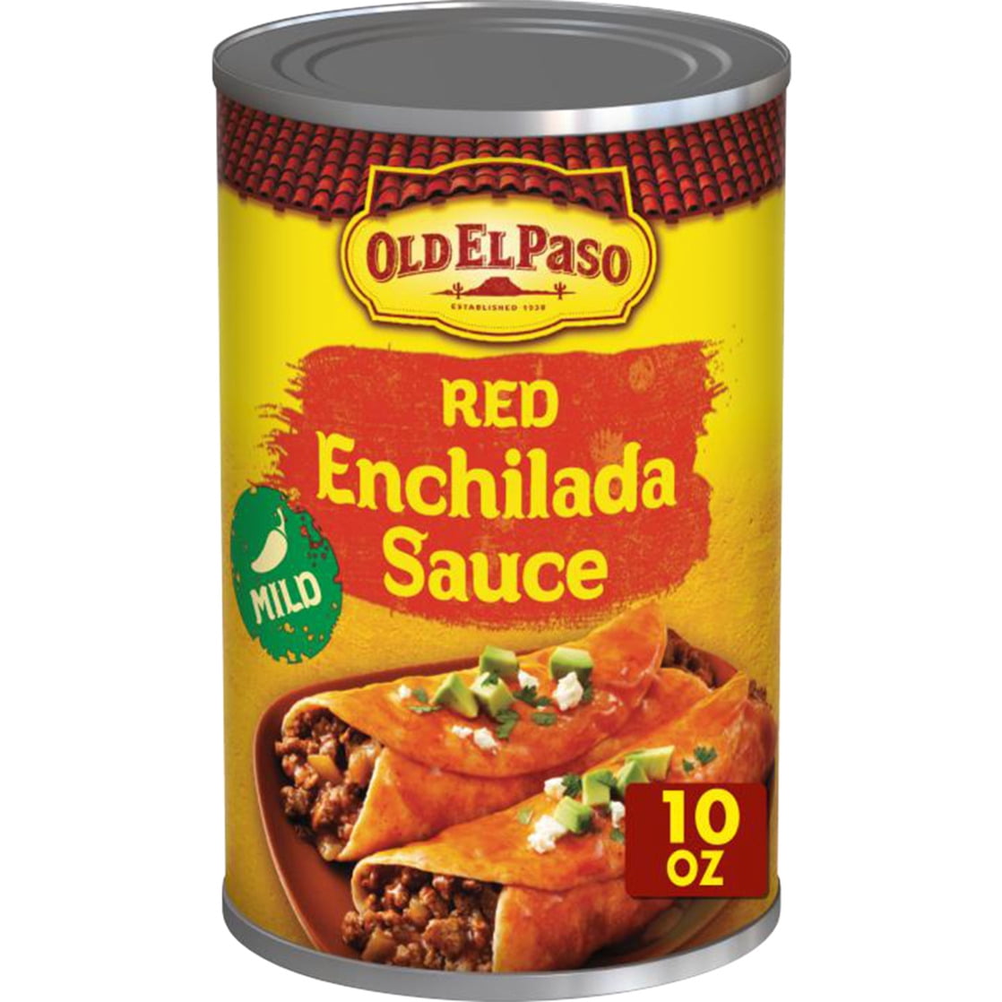 (12 pack) Old El Paso Mild Red Enchilada Sauce, Meal Prep, 10 oz